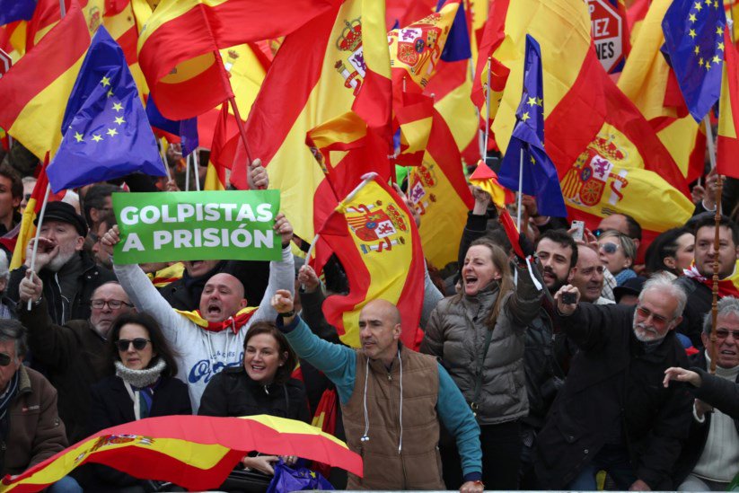 Direita saiu às ruas e pediu Eleições em Espanha