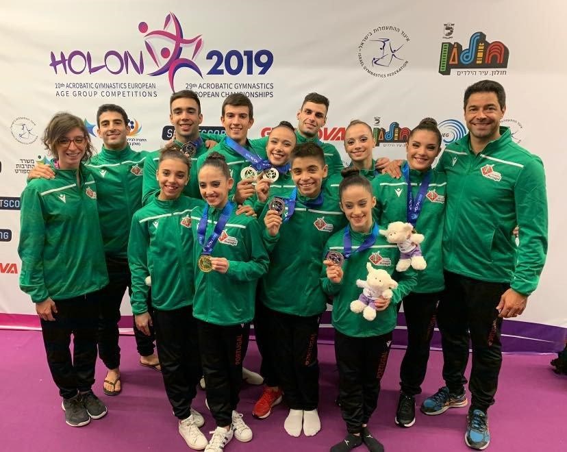 Portugal conquista três medalhas no último dia do Europeu de Ginástica acrobática