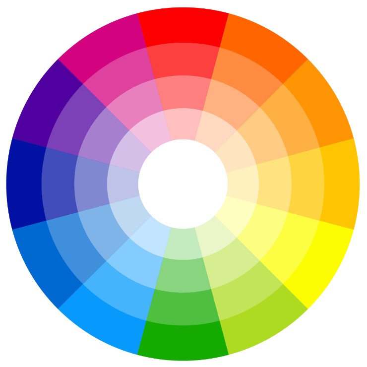 Círculo cromático & combinações de cores – Letícia Tostes