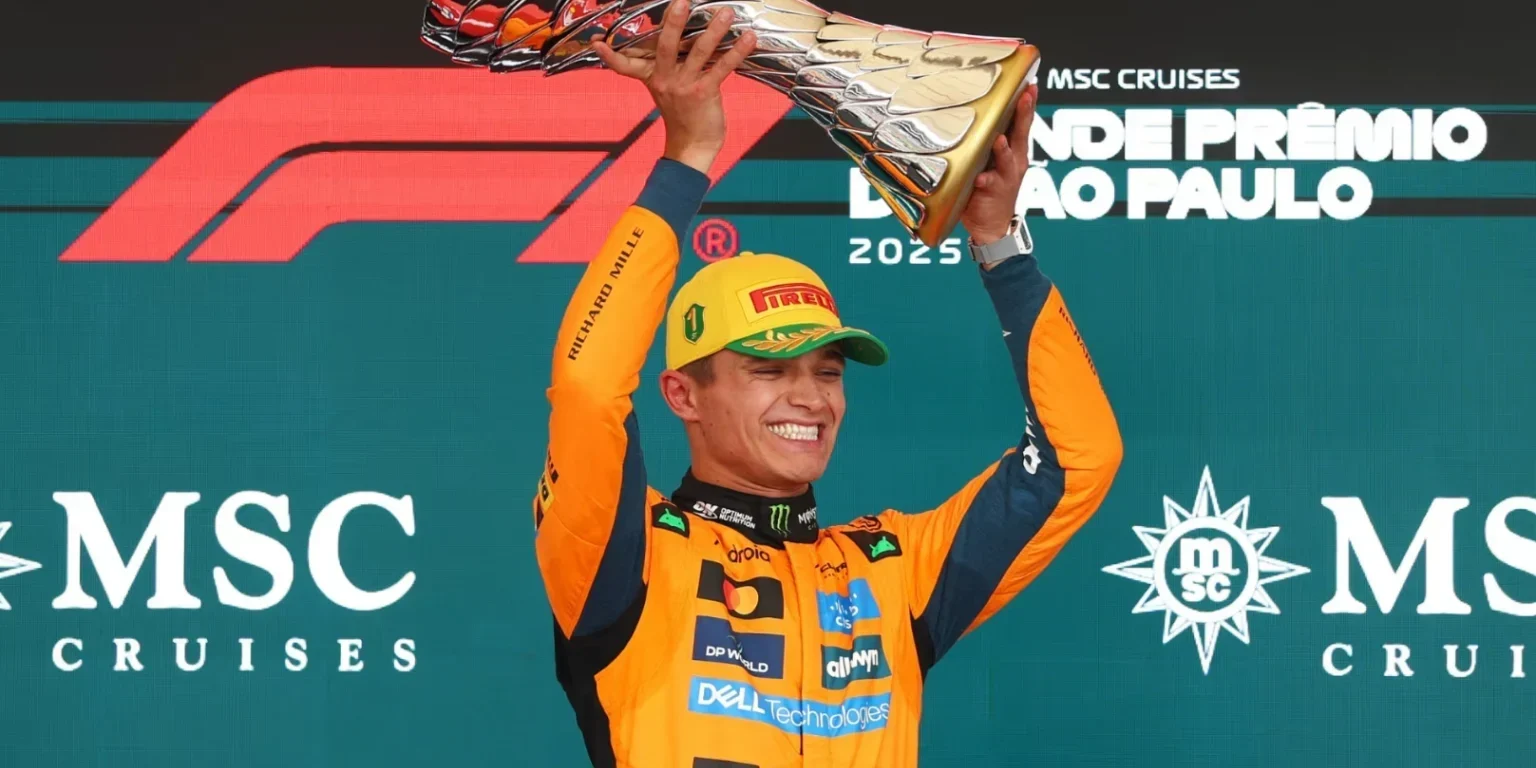 Samba, Norris, samba: inglês vence no Brasil